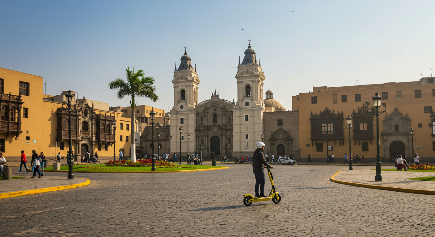 Scooter en el Centro Histórico